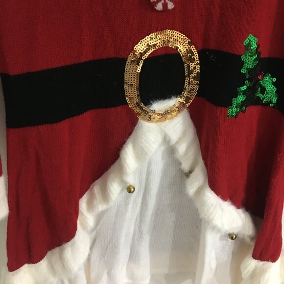 Cute Holiday Christmas Mrs. Clause Sweater Dress! - Picture 5 of 7